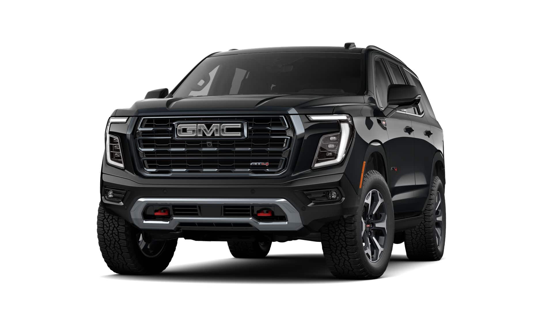 2026 GMC Yukon AT4 in Onyx Black — front three-quarter view