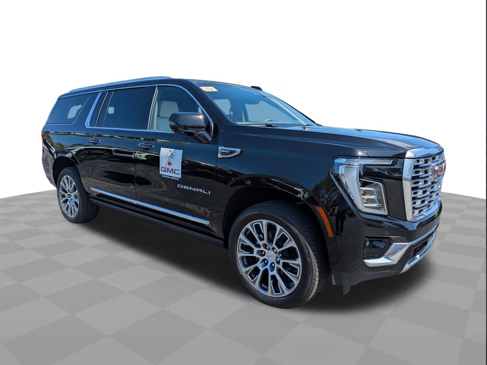 2026 GMC Yukon XL Denali in Onyx Black — front three-quarter view