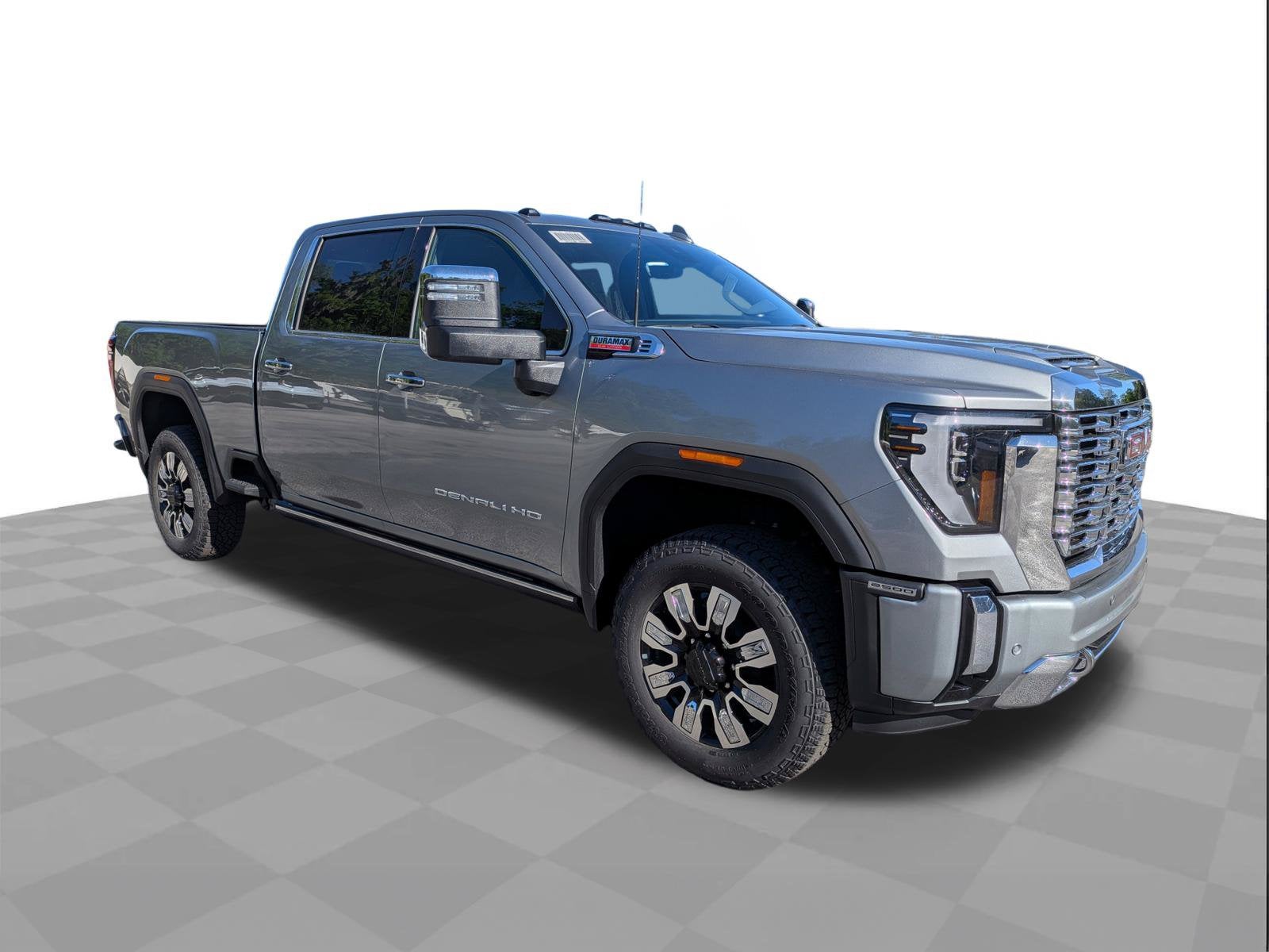 2026 GMC Sierra 2500 HD Denali in Sterling Metallic — front three-quarter view