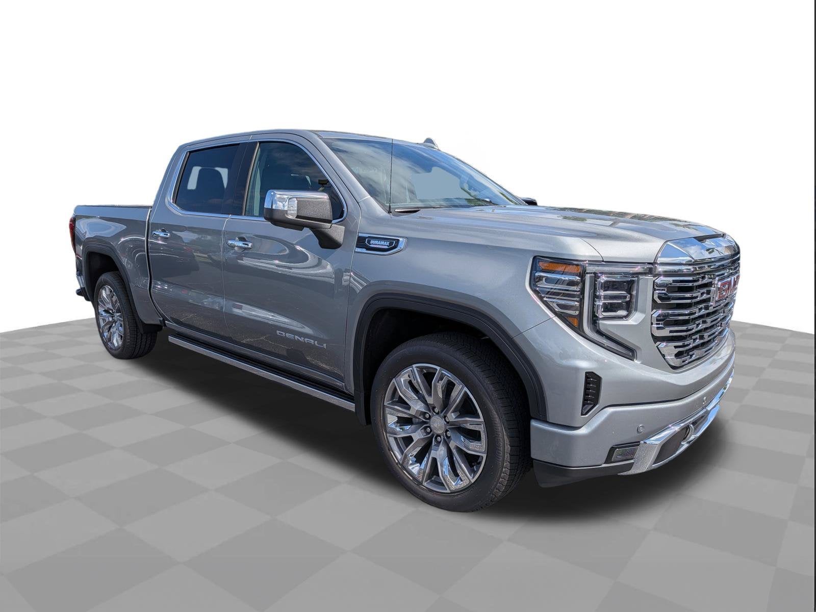 2026 GMC Sierra 1500 Denali in Sterling Metallic — front three-quarter view