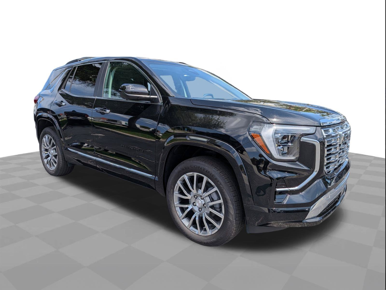2026 GMC Terrain Denali in Ebony Twilight Metallic — front three-quarter view