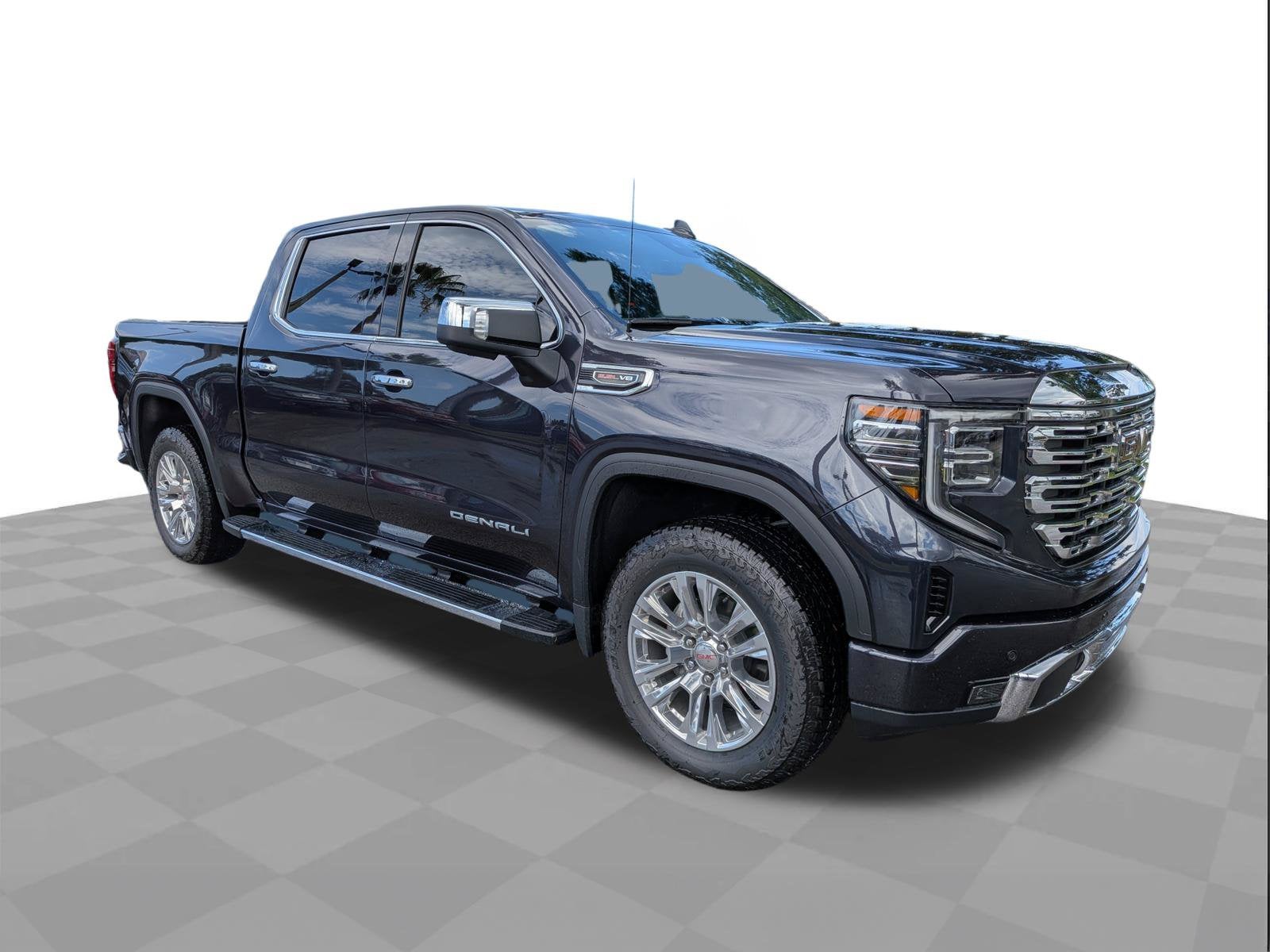 2026 GMC Sierra 1500 Denali in Titanium Rush Metallic — front three-quarter view
