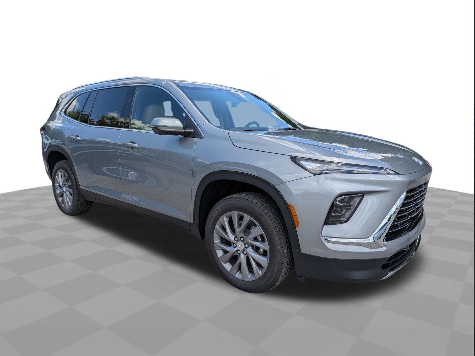 2026 Buick Enclave Preferred in Moonstone Gray Metallic — front three-quarter view