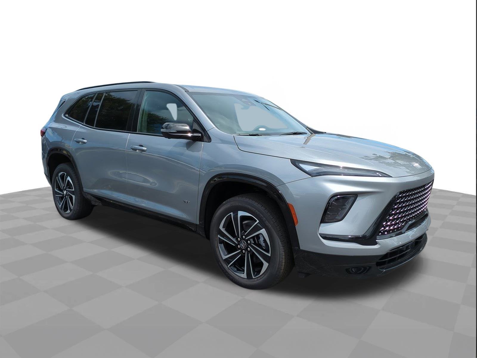 2026 Buick Enclave Sport Touring in Moonstone Gray Metallic — front three-quarter view