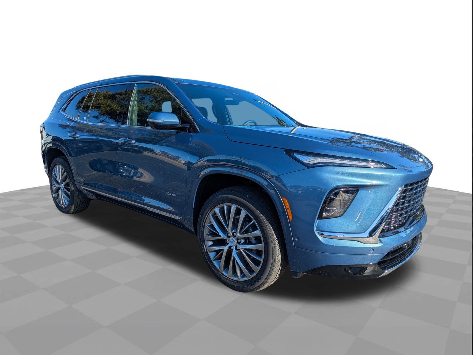 2026 Buick Enclave Avenir in Ocean Blue Metallic — front three-quarter view