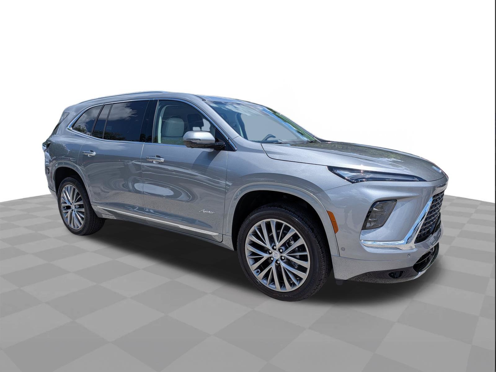 2026 Buick Enclave Avenir in Moonstone Gray Metallic — front three-quarter view