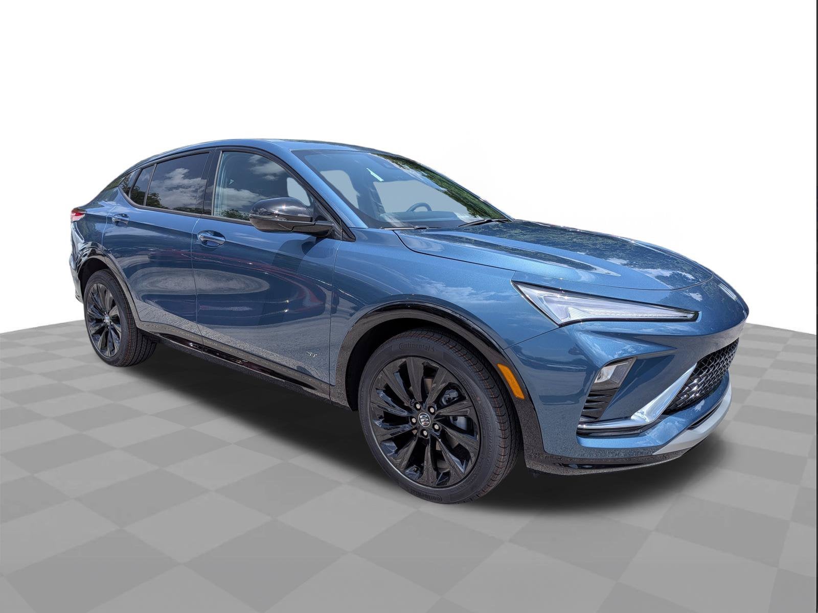 2026 Buick Envista Sport Touring in Ocean Blue Metallic — front three-quarter view