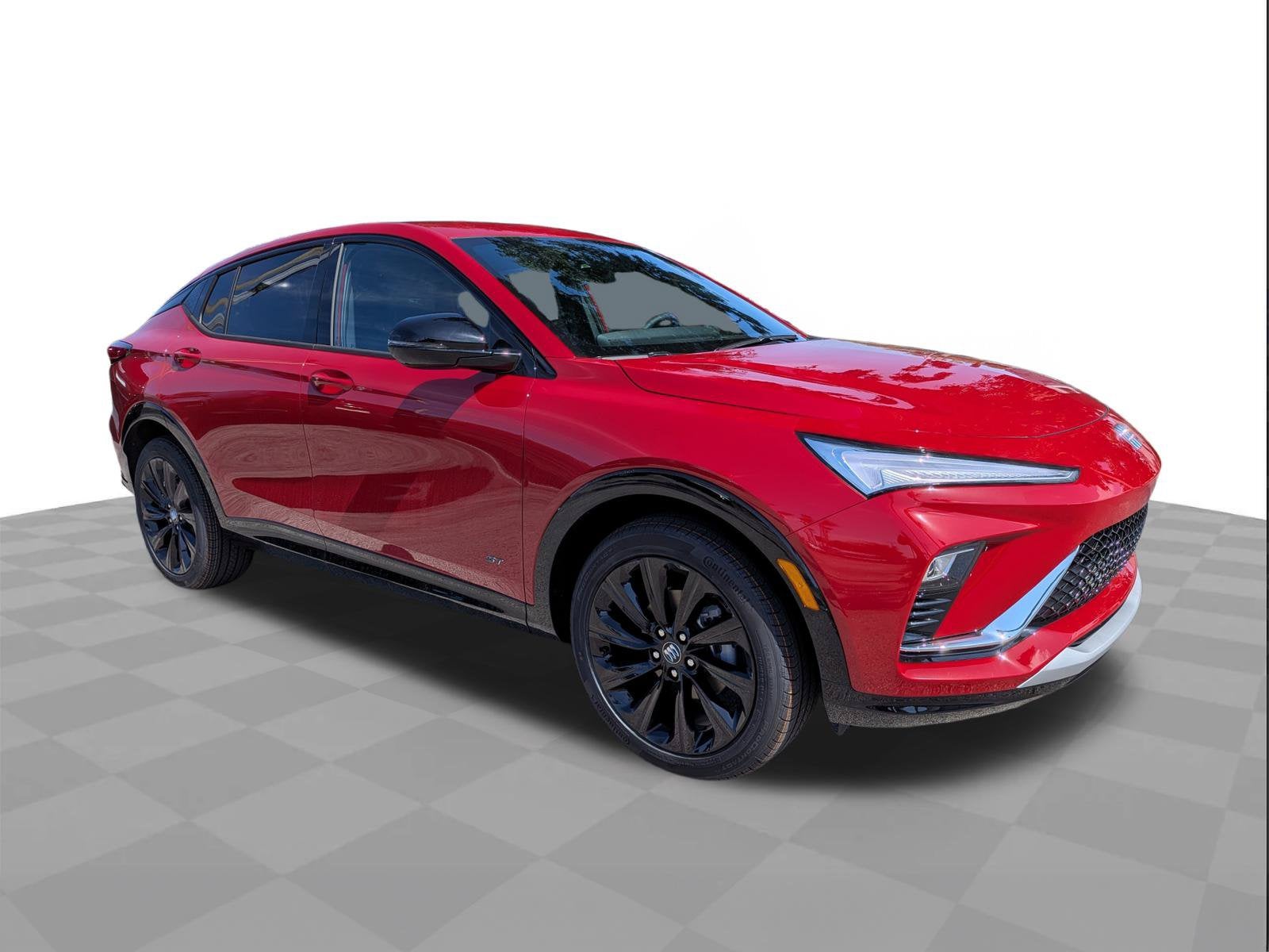2026 Buick Envista Sport Touring in Brilliant Red — front three-quarter view