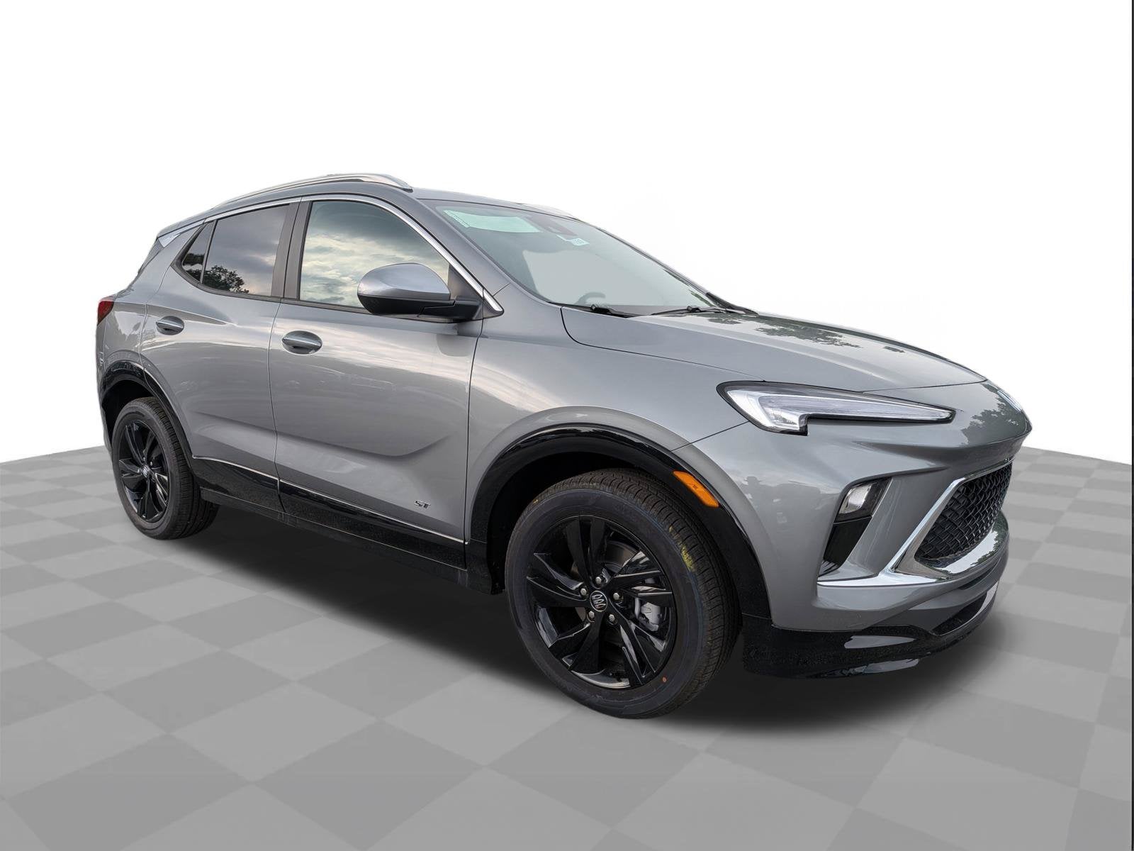 2026 Buick Encore GX Sport Touring in Moonstone Gray Metallic — front three-quarter view