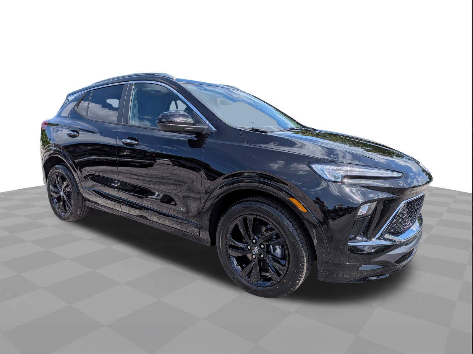 2026 Buick Encore GX Sport Touring in Ebony Twilight Metallic — front three-quarter view
