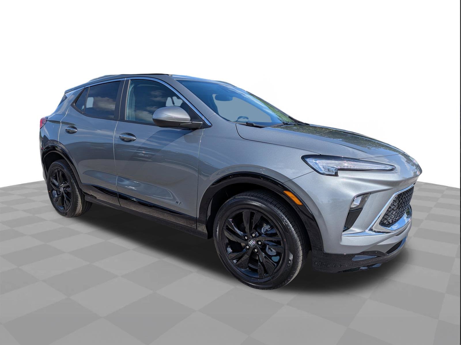 2026 Buick Encore GX Sport Touring in Moonstone Gray Metallic — front three-quarter view