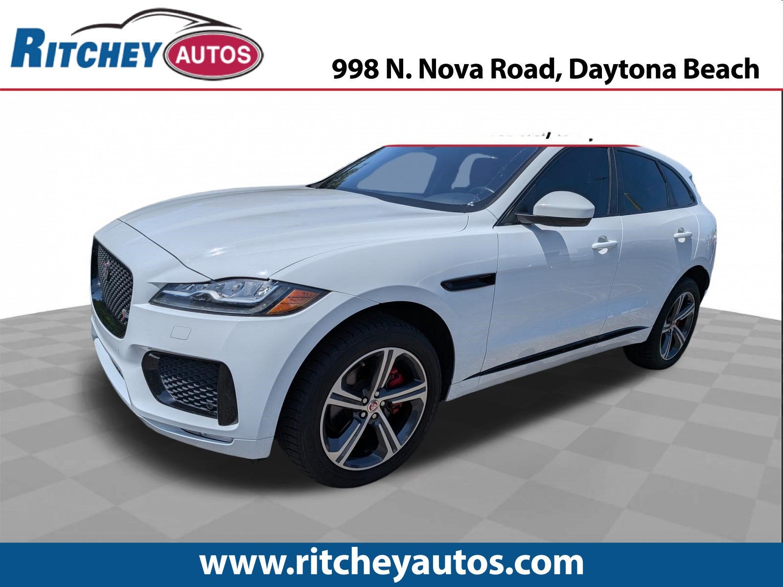 2020 Jaguar F-PACE S P380 AWD Automatic in White — front three-quarter view